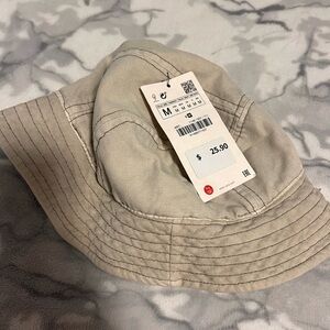 Beige Bucket Hat